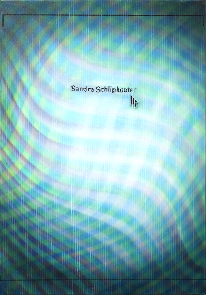 Sandra Schlipkoeter, Datei, 2018, Öl auf Leinwand, 80 x 56 cm.